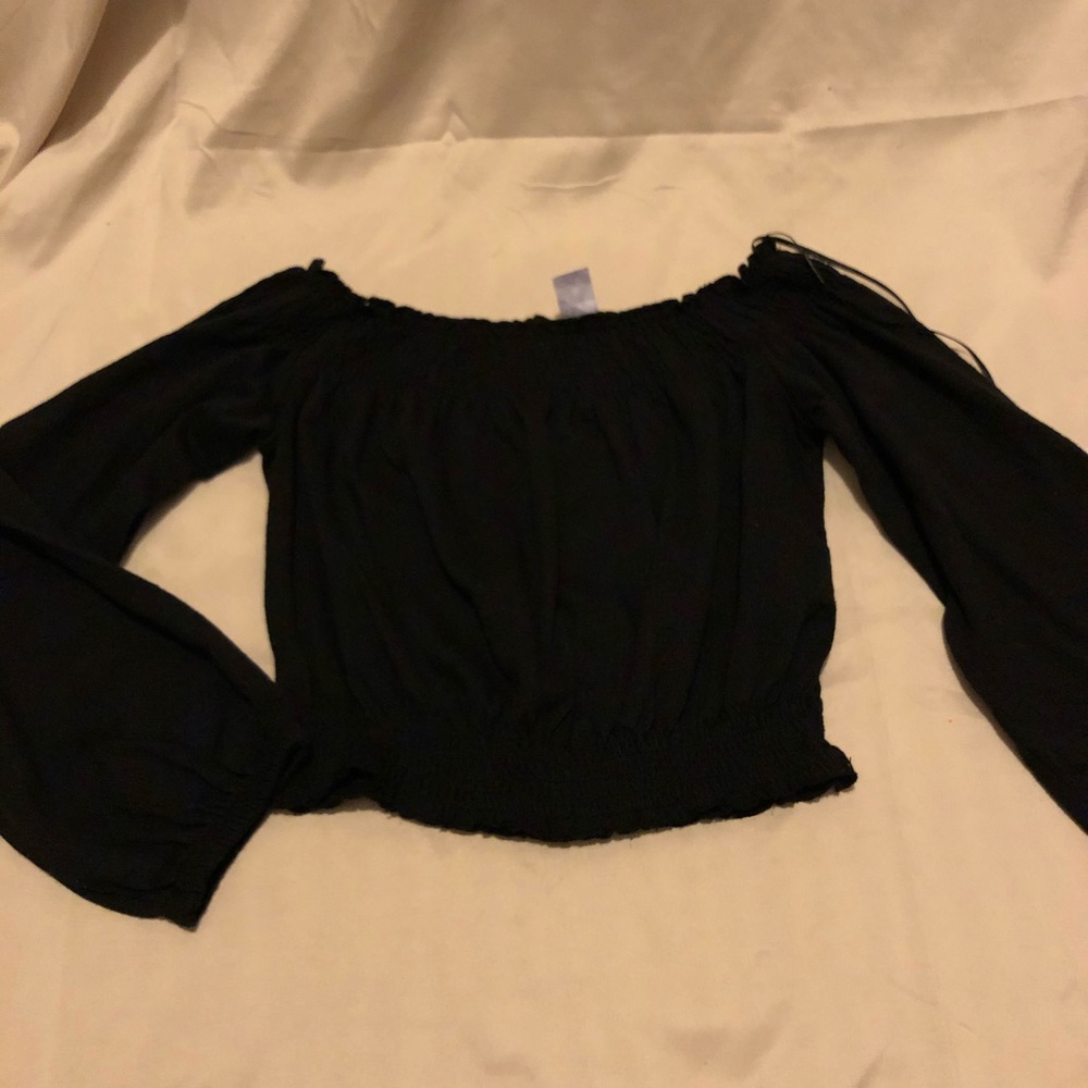 Black Off the Shoulder Top